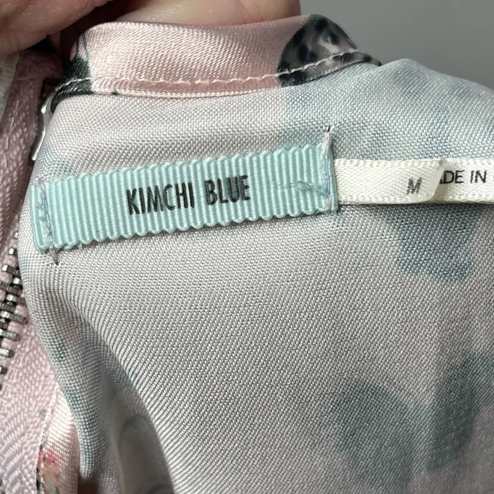 Urban Outfitters Kimchi Blue Butterfly Print Dress‎ Pink Size M Y2K Fairycore - Picture 10 of 15